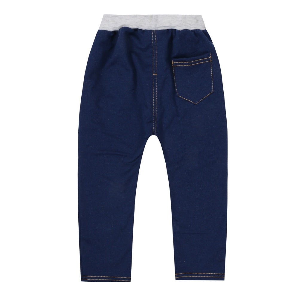 Children Boy Co Ord Fashion Letter Hooded Jeans 2 Piece Set