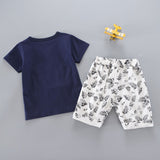 Children Boy Co Ord Children Short Sleeve Shorts 2 Piece Set