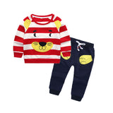 Children Boy Co Ord Crew Neck T-shirt Trousers 2 Piece Set
