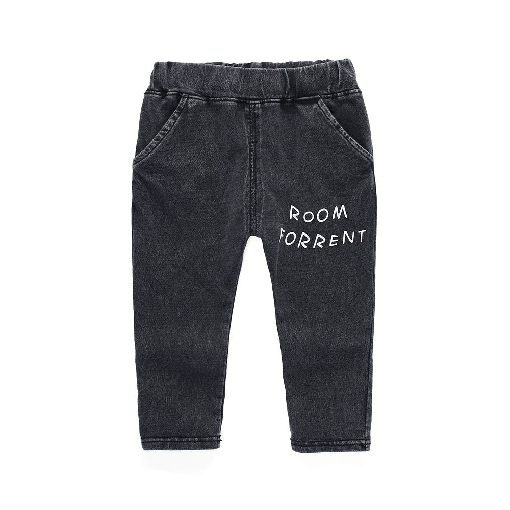 Children Boy Co Ord Children's Small House Cartoon Contrast Color 2 Piece Set