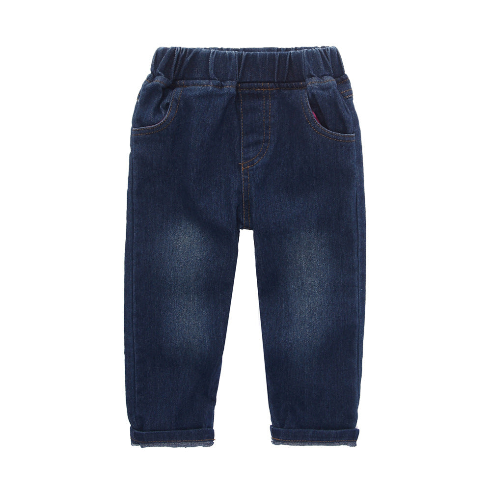 Children Boy Co Ord Long Sleeve Denim Top and Trousers 2 Piece Set