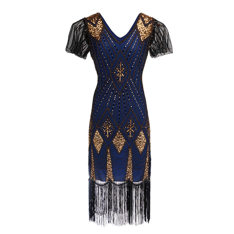 1920s Dress Sequined Dress Costume Retro Sequins Dress
