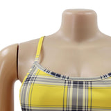 Women Plaid Dress Women Checkered Bodycon Sexy Dresses Printed Sling Lady Sexy Long Dress