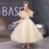 Princess Charlotte Flower Girl Dress Evening Gown Princess Dress Children's Wedding Dress Costume for Piano Performance