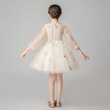 Princess Charlotte Flower Girl Dress Princess Dress Wedding Evening Dress Host Costume for Piano Performance