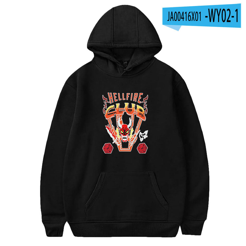 Stranger Things Hellfire Club Hoodie Hoodie Loose Sweater