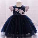 Summer Rompers Children's Princess Performance Dress Sequins Floral Dress