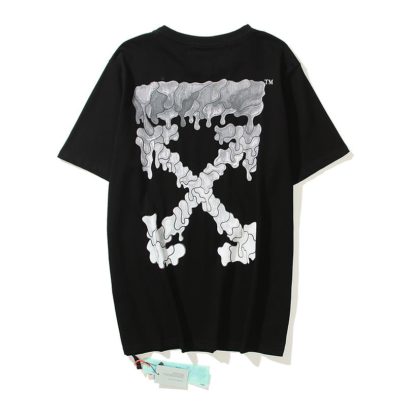 off Ow Basic Arrow Couple Short-Sleeved Casual T-shirt t shirt
