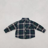 Spring Tops Children's Long-Sleeved Casual Plaid Shirt