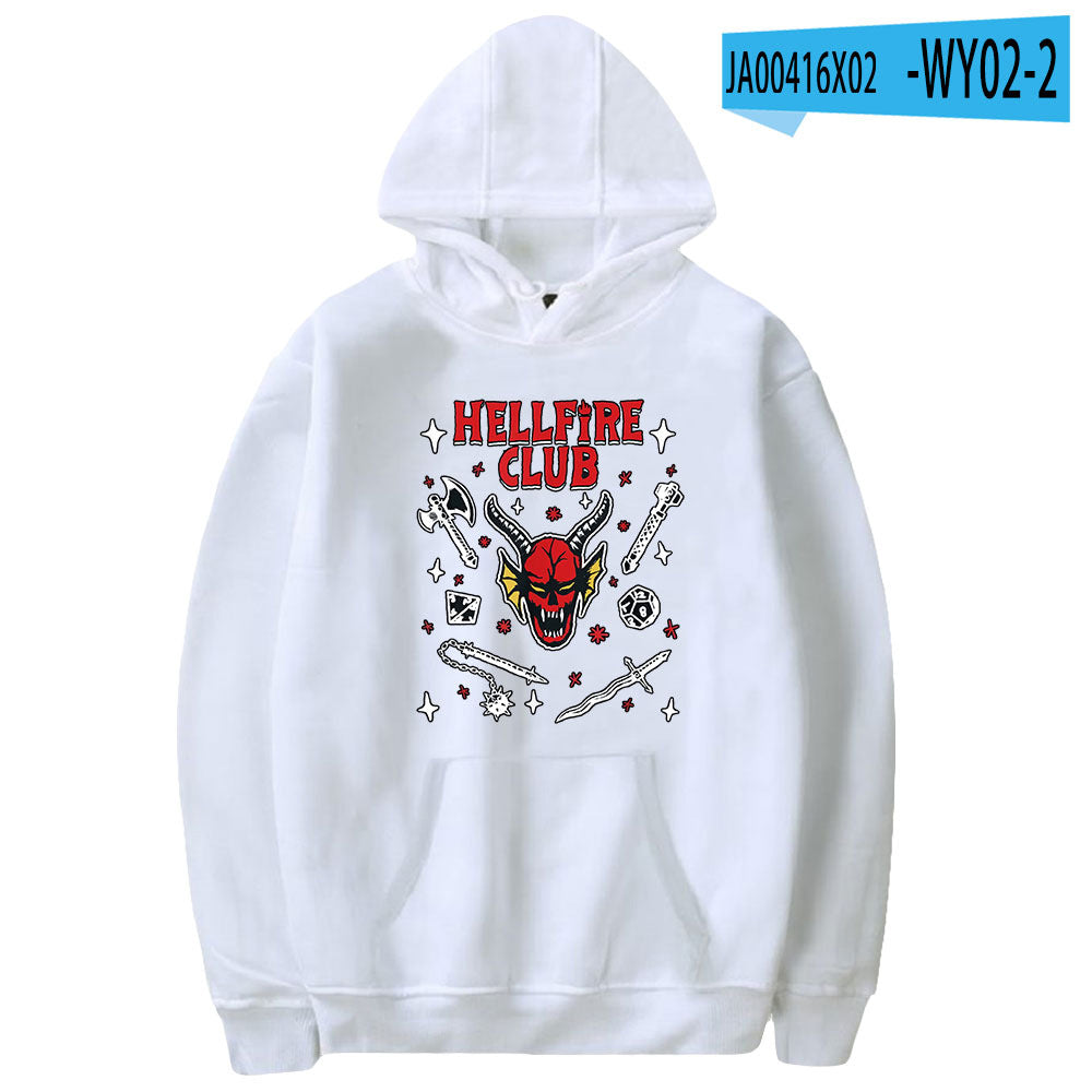 Stranger Things Hellfire Club Hoodie Hoodie Loose Sweater