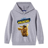 Children Pokemon Pikachu Hoodie Boys and Girls Cotton Hooded Sweater