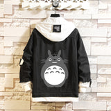 Comic Denim Jacket Spring and Autumn Men's and Women's Casual Loose Denim Jacket