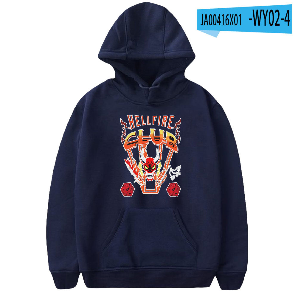 Stranger Things Hellfire Club Hoodie Hoodie Loose Sweater
