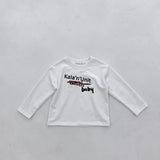 Spring Tops Children's Round Neck Long Sleeve Printed Casual T-shirt