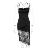 Homecoming Dresses Sexy Patchwork Lace Dress Spring Dress