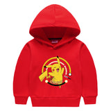 Children Pokemon Pikachu Hoodie Children's Hooded Sweatshirt Pikachu