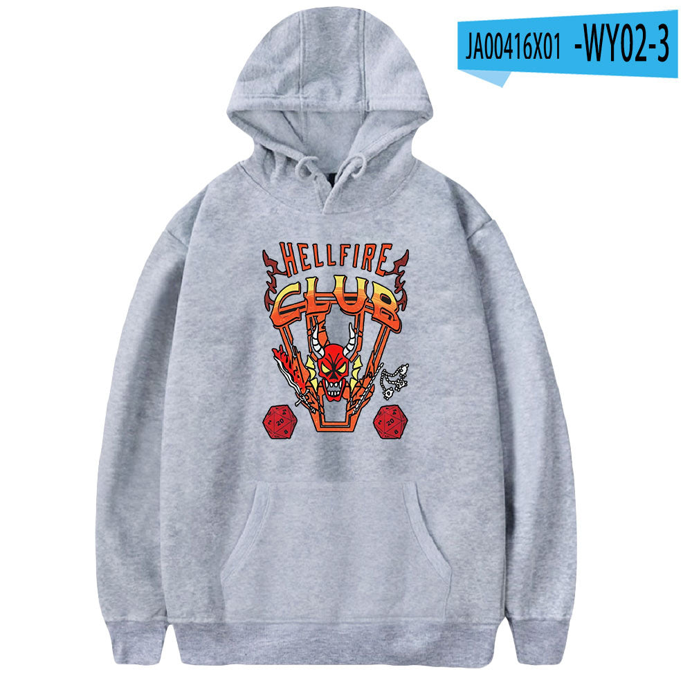 Stranger Things Hellfire Club Hoodie Hoodie Loose Sweater