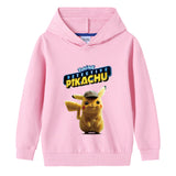 Children Pokemon Pikachu Hoodie Boys and Girls Cotton Hooded Sweater