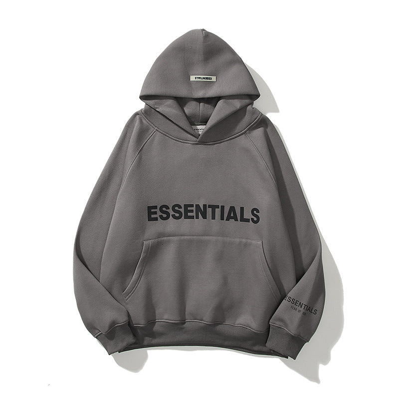 Men Graphic Hoodie Fear of God Essentials Print Three-Dimensional Letter Sweater Fog Men and Women Couple Sweater