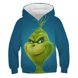 Grinch Hoodie Grinch 3D Printed Sweater Children's Clothing