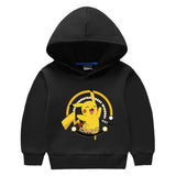 Children Pokemon Pikachu Hoodie Children's Hooded Sweatshirt Pikachu