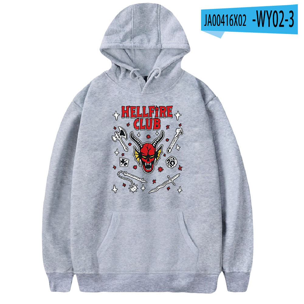 Stranger Things Hellfire Club Hoodie Hoodie Loose Sweater