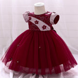 Summer Rompers Children's Princess Performance Dress Sequins Floral Dress