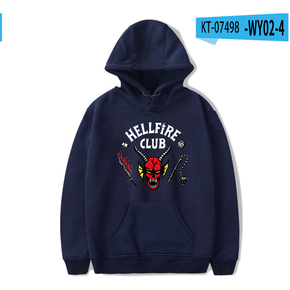 Stranger Things Hellfire Club Hoodie Hoodie Loose Sweater