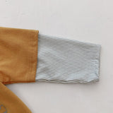 Spring Tops Children 'S Long-Sleeved Stitching Casual Top