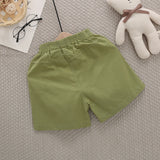 Summer Pants Summer Fashion Casual Children 'S Shorts Letters Solid Color Loose Cargo Pants