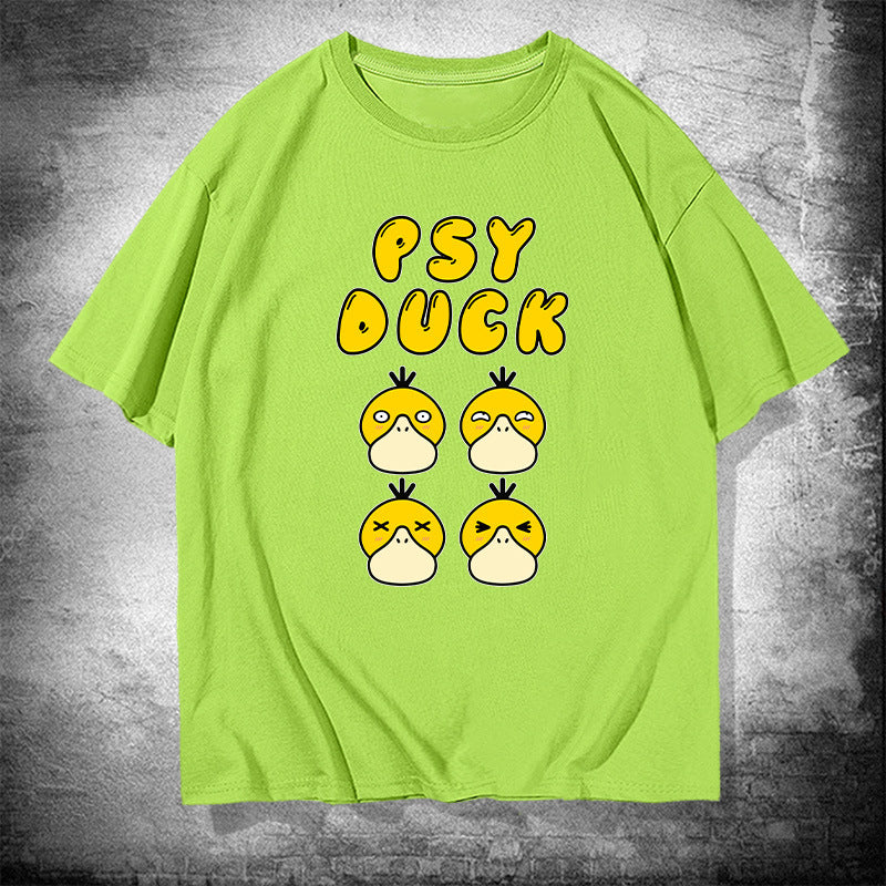 Men and Women Pokemon Pikachu T Shirt Short Sleeve T-shirt