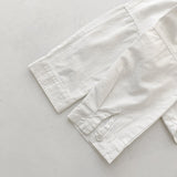 Spring Tops Children's Long-Sleeved Shirt Solid Color Casual Top