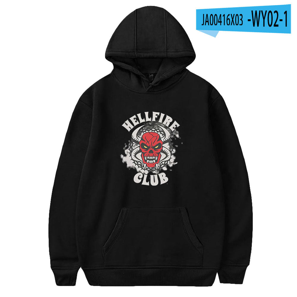 Stranger Things Hellfire Club Hoodie Hoodie Loose Sweater