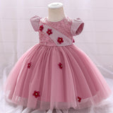 Summer Rompers Children's Princess Performance Dress Sequins Floral Dress