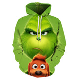 Grinch Hoodie 3d Grinch Printed Christmas Sweater Men And Women Can Wear
