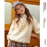 Sweater Spring and Autumn Children's Logo Printed Top Children Girl's Spring Clothes