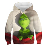 Grinch Hoodie Grinch 3D Printed Sweater Children's Clothing