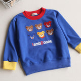 Spring Tops Children's Bottoming Shirt Cartoon Long Sleeve