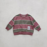 Spring Tops Children 'S Long-Sleeved Striped Sweater Women