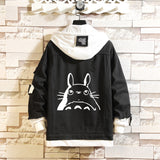 Comic Denim Jacket Spring and Autumn Men's and Women's Casual Loose Denim Jacket