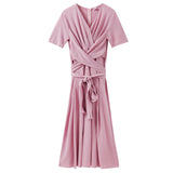 Mauve Dress Pink Chiffon Summer Dress