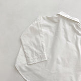 Spring Tops Children's Long-Sleeved Shirt Solid Color Casual Top