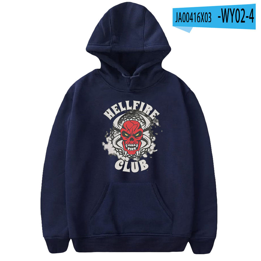 Stranger Things Hellfire Club Hoodie Hoodie Loose Sweater