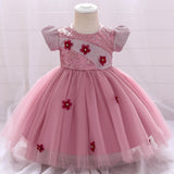 Summer Rompers Children's Princess Performance Dress Sequins Floral Dress