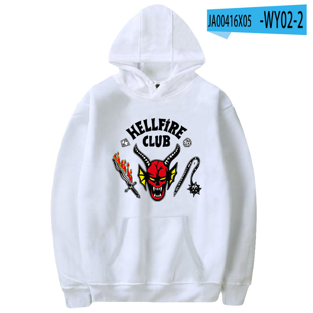 Stranger Things Hellfire Club Hoodie Hoodie Loose Sweater