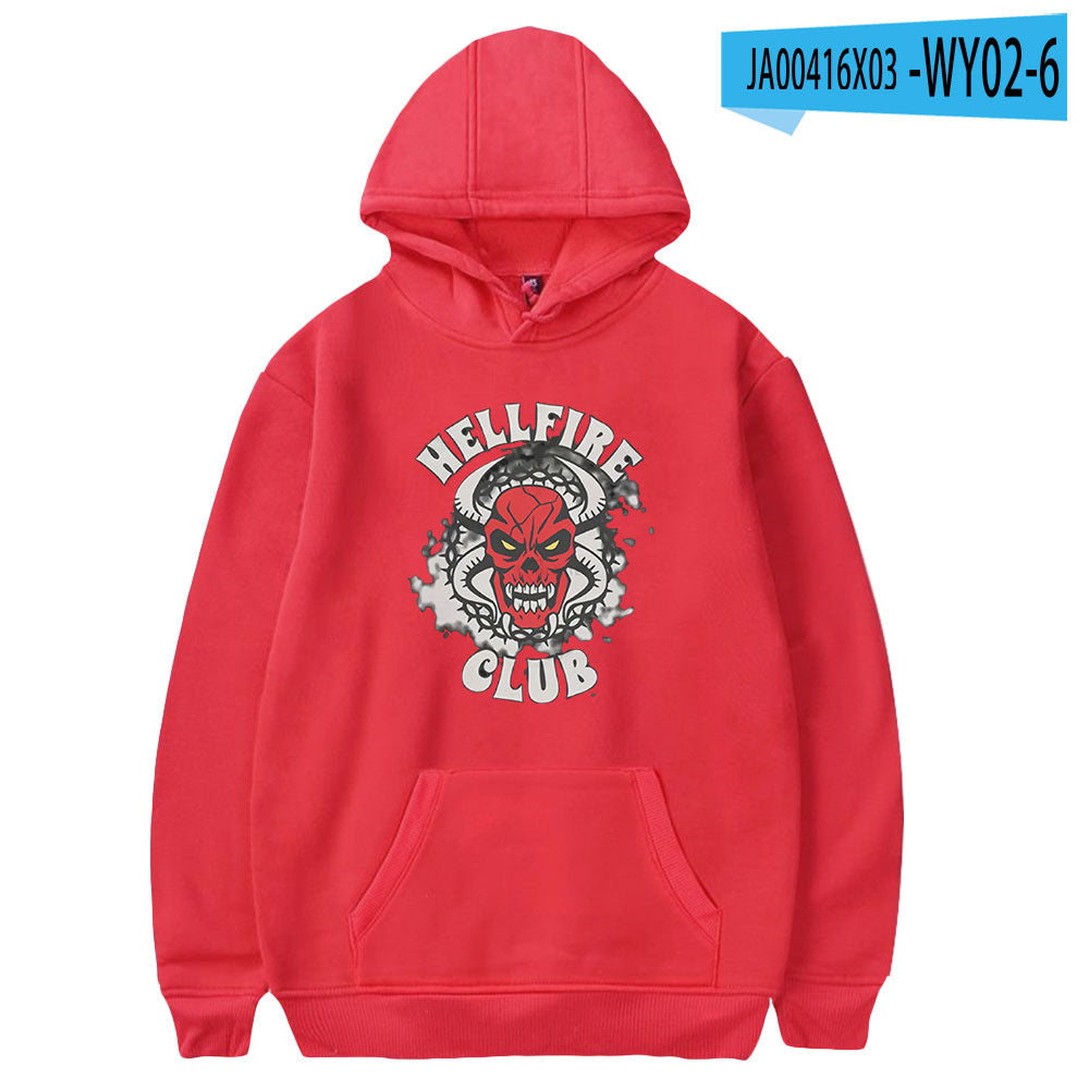 Stranger Things Hellfire Club Hoodie Hoodie Loose Sweater