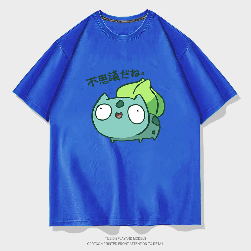 Men and Women Pokemon Pikachu T Shirt Wonder Baby Spirit Baby Dream Short Sleeve T-shirt