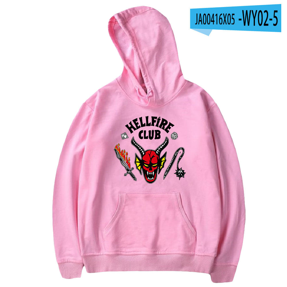 Stranger Things Hellfire Club Hoodie Hoodie Loose Sweater