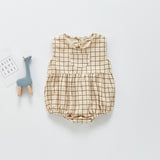 Summer Rompers Cute Pocket Strap Baby Rompers Fashion Jumpsuit