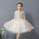 Princess Charlotte Flower Girl Dress Princess Dress Wedding Evening Dress Host Costume for Piano Performance